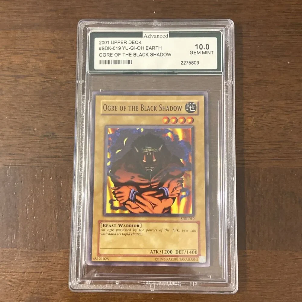 Yugioh PSA 10 Ogre of the Black Shadow SDK-019 2002 Upper Deck